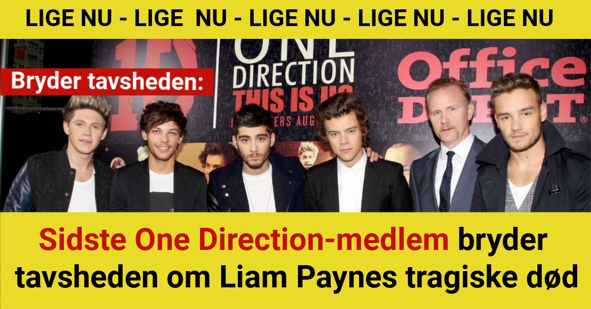 Sidste One Direction-medlem bryder tavsheden om Liam Paynes tragiske død