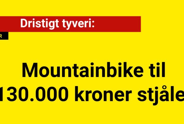 Dristigt tyveri: Mountainbike til 130.000 kroner stjålet