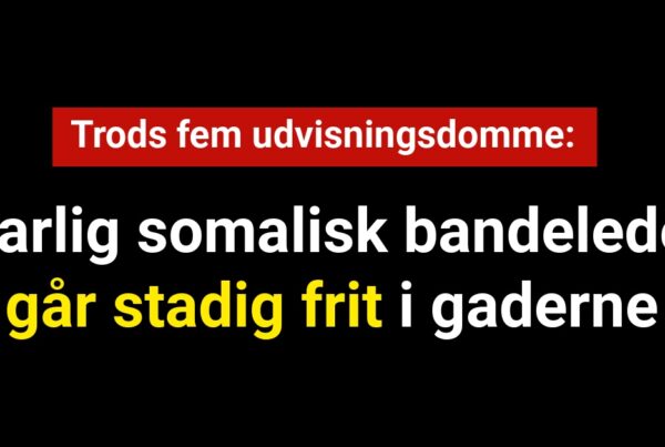 Trods fem udvisningsdomme: Farlig somalisk bandeleder går stadig frit i gaderne