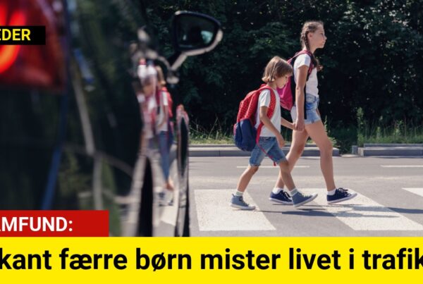 Markant færre børn mister livet i trafikken