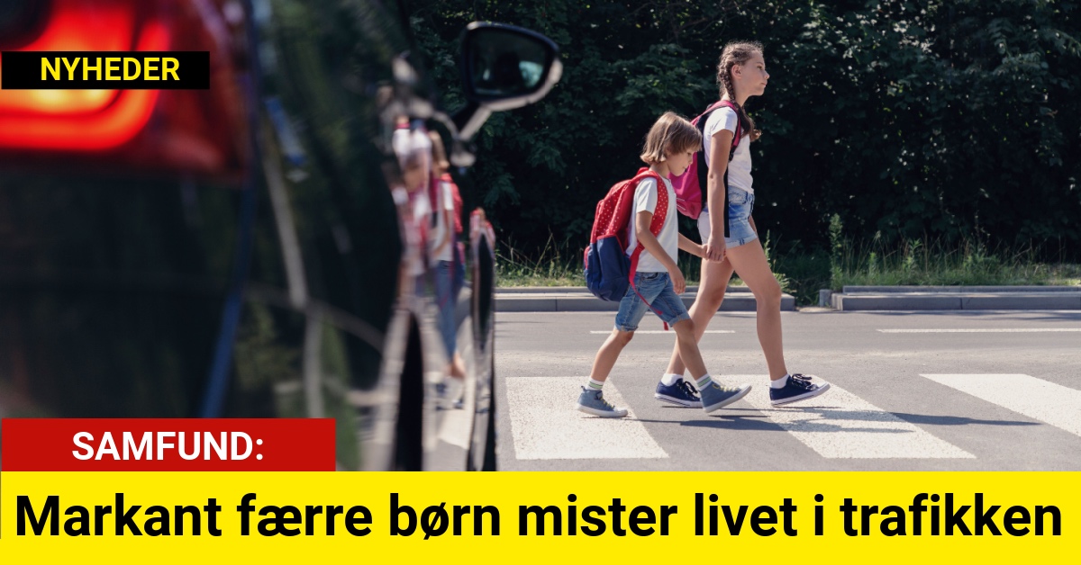 Markant færre børn mister livet i trafikken