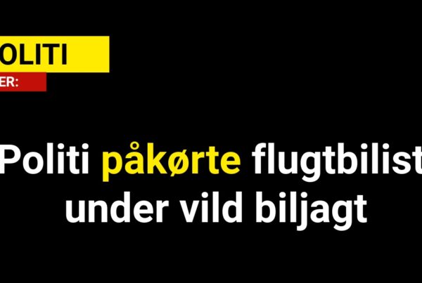 Politi påkørte flugtbilist under vild biljagt