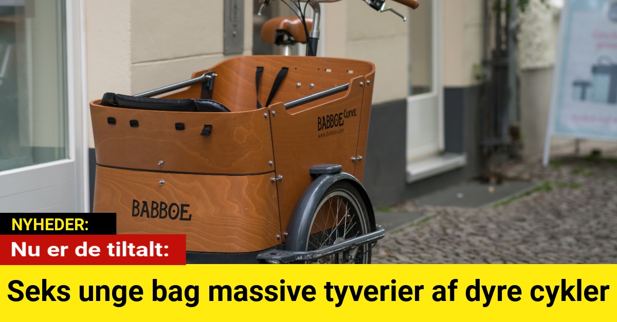 Seks unge bag massive tyverier af dyre cykler: Nu er de tiltalt