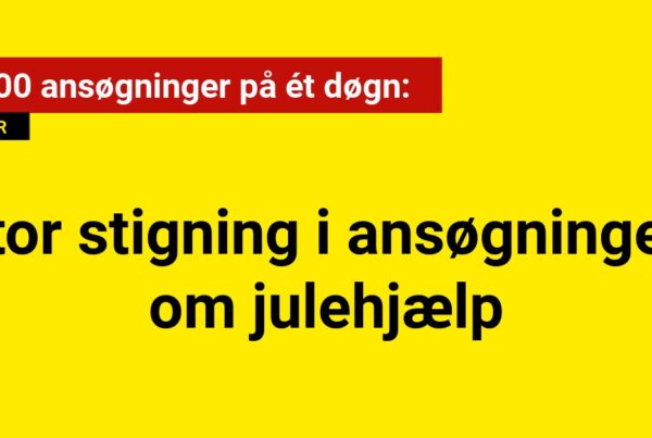 Stor stigning i ansøgninger om julehjælp – 3.600 ansøgninger på ét døgn