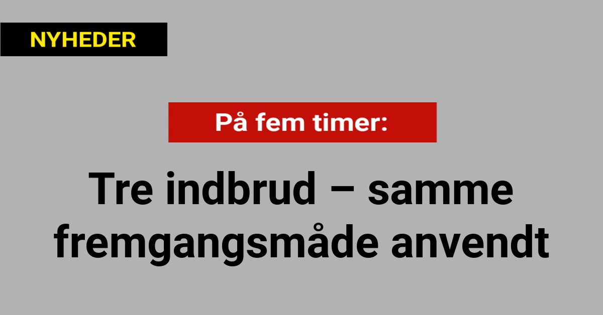 På fem timer: