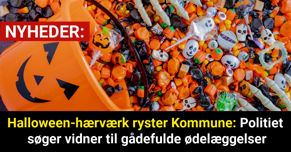 Halloween-hærværk ryster Kommune: Politiet søger vidner til gådefulde ødelæggelser