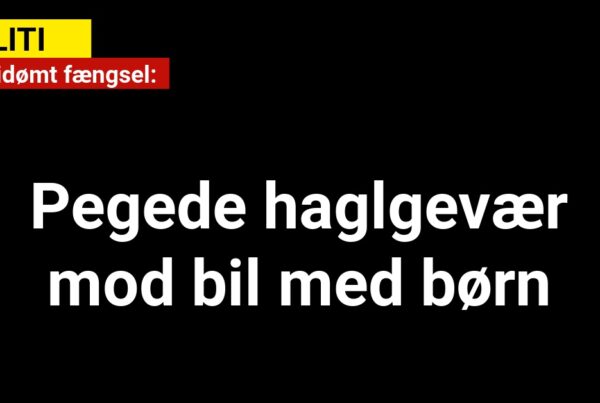 Mand idømt fængsel: Pegede haglgevær mod bil med børn