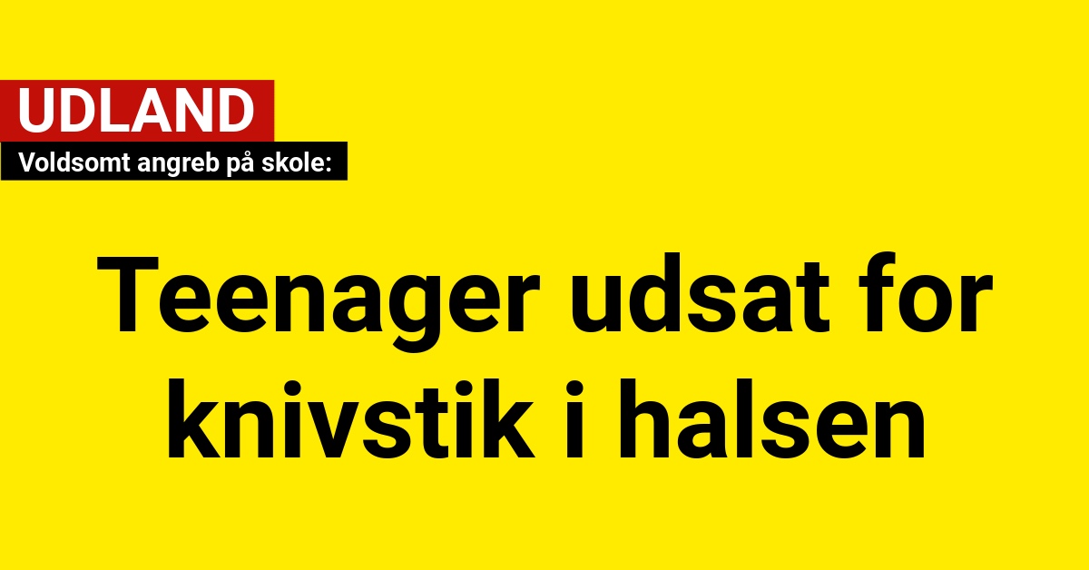 Voldsomt angreb på skole: