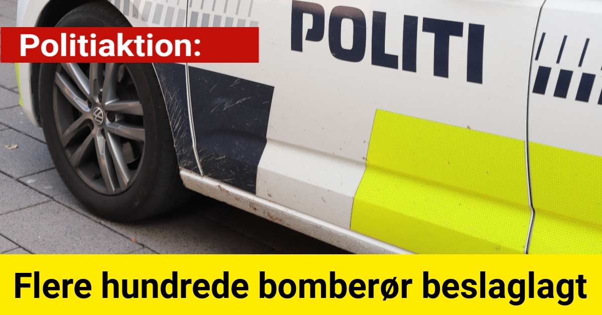 Politiaktion: Flere hundrede bomberør beslaglagt