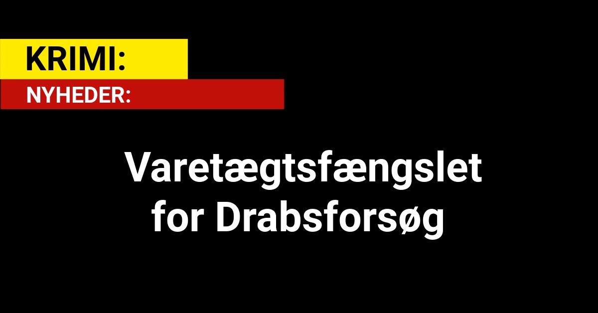 Varetægtsfængslet for Drabsforsøg - Krimi