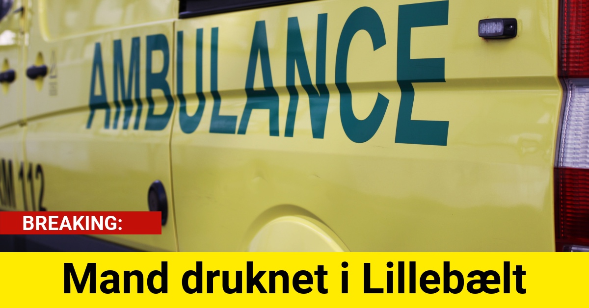 BREAKING: Mand druknet i Lillebælt