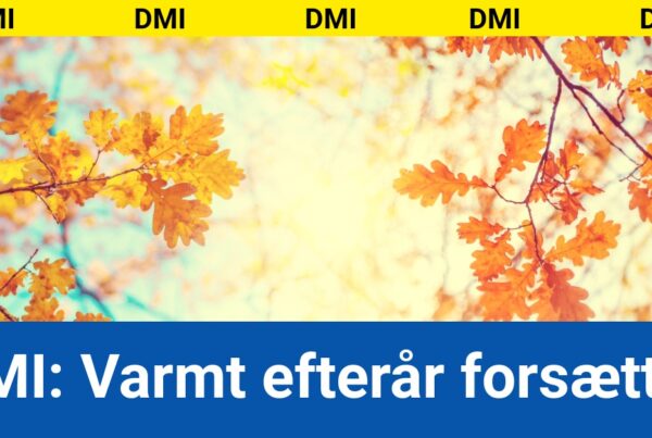 DMI: Varmt efterår forsætter