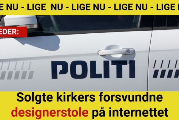 Solgte kirkers forsvundne designerstole på internettet