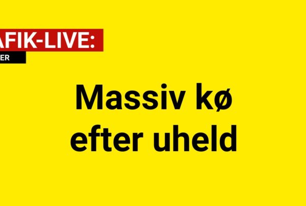 Massiv kø efter uheld