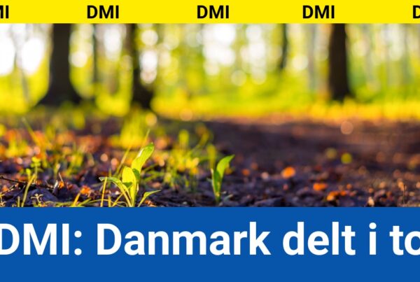 DMI: Danmark delt i to