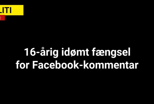 16-årig idømt betinget fængsel for Facebook-kommentar