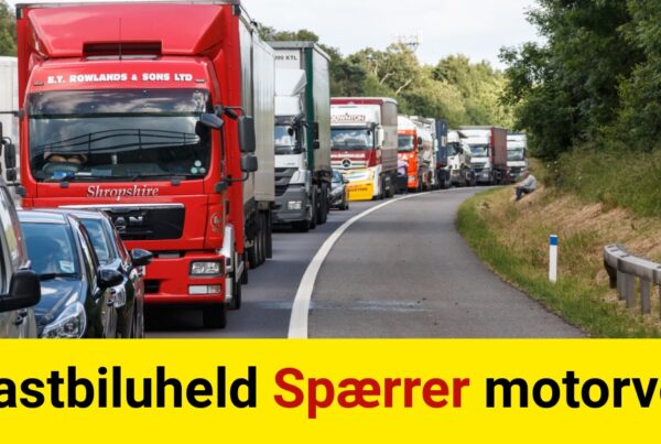 Lastbiluheld Spærrer motorvej