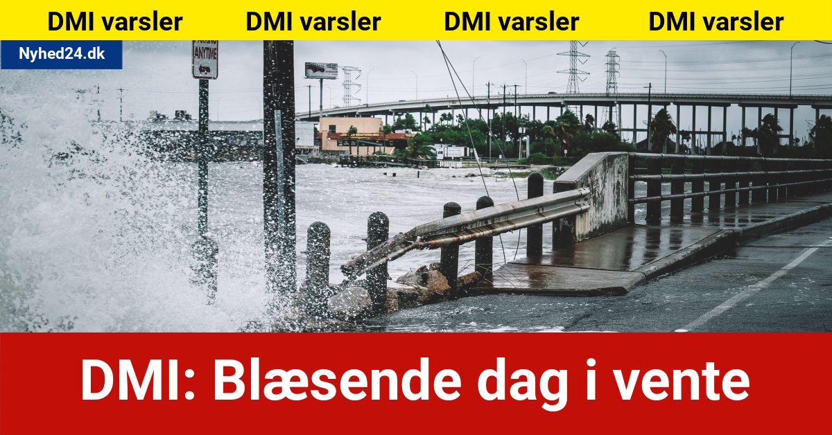 DMI: Blæsende dag i vente