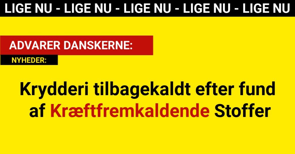 Krydderi tilbagekaldt efter fund af Kræftfremkaldende Stoffer