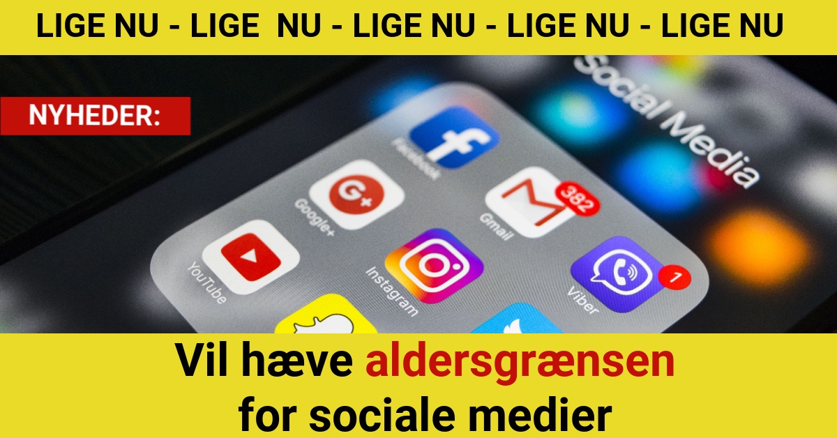 Vil hæve aldersgrænsen for sociale medier