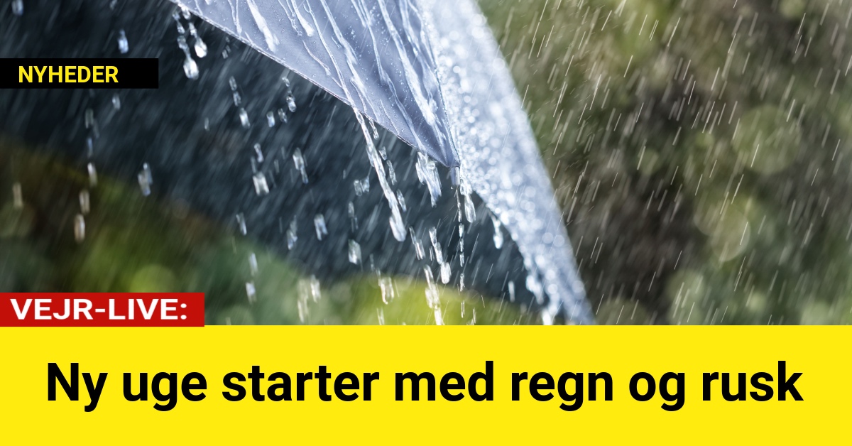 Ny uge starter med regn og rusk