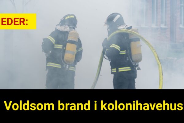 Voldsom brand i kolonihavehus