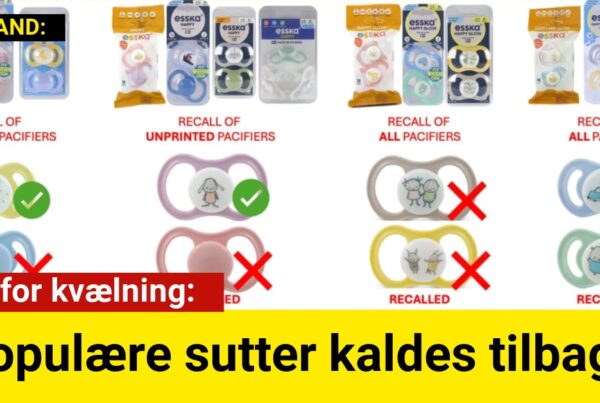 Fare for kvælning: Populære sutter kaldes tilbage