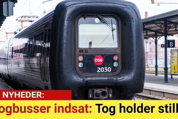 Togbusser indsat: Tog holder stille