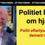 Politi efterlyser 80-årig dement mand