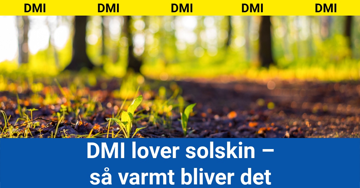 DMI lover solskin – så varmt bliver det