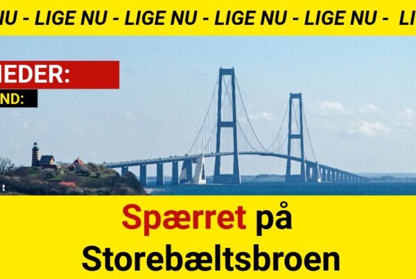 Spærret på Storebæltsbroen