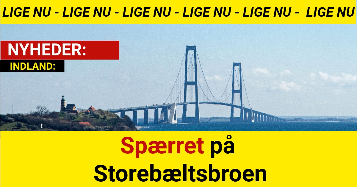 Spærret på Storebæltsbroen