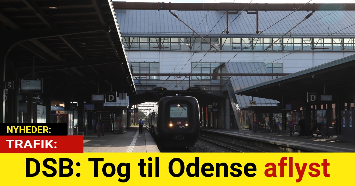 DSB: Tog til Odense aflyst