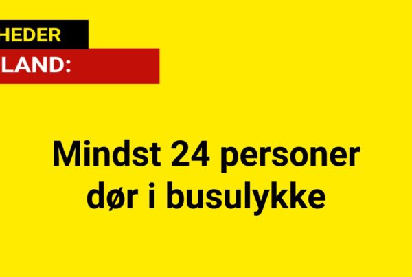 Mindst 24 personer dør i busulykke - udland