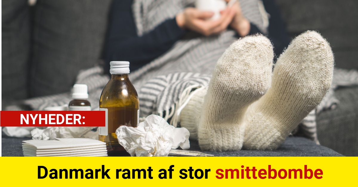 Danmark ramt af stor smittebombe