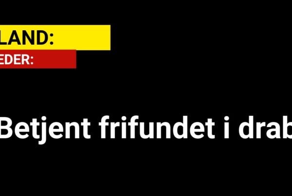 Betjent frifundet i drab