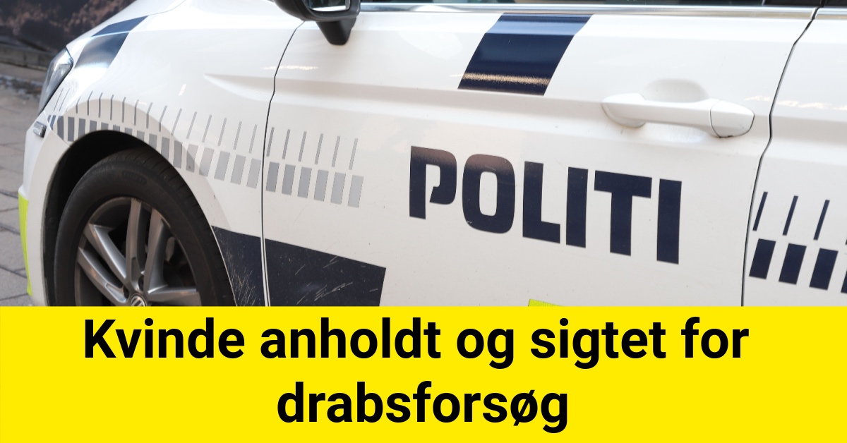 Kvinde anholdt og sigtet for drabsforsøg