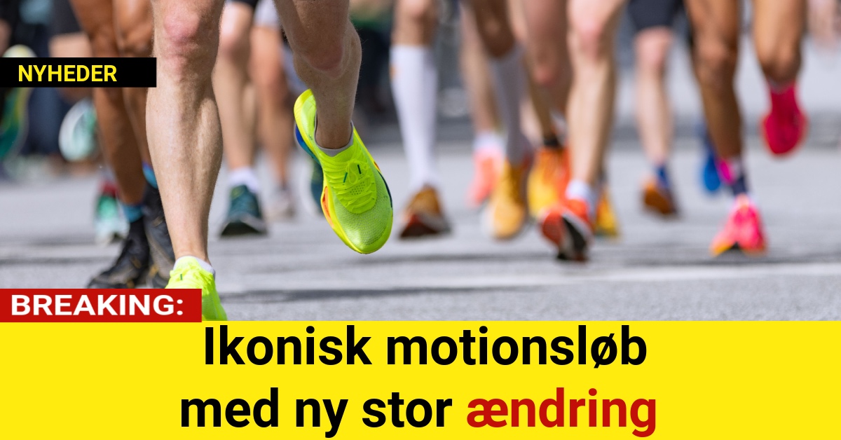 BREAKING: Ikonisk motionsløb med ny stor ændring