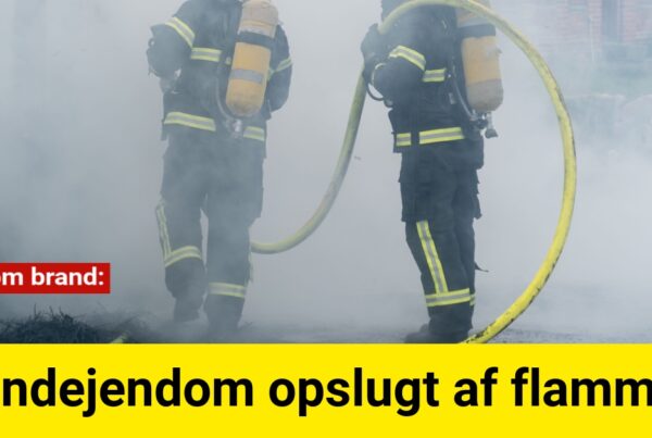 Voldsom brand: Landejendom opslugt af flammer