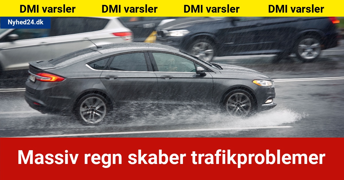 PAS PÅ: Massiv regn skaber trafikproblemer