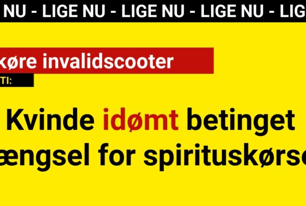 Kvinde idømt betinget fængsel for spirituskørsel