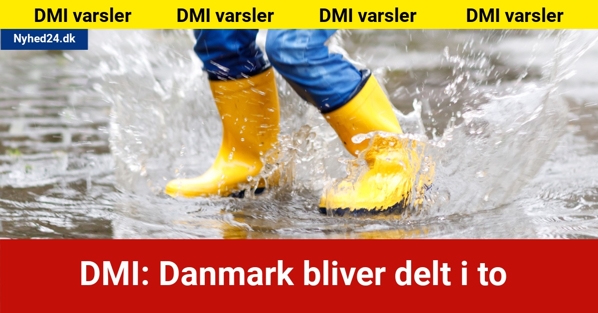 DMI: Danmark bliver delt i to