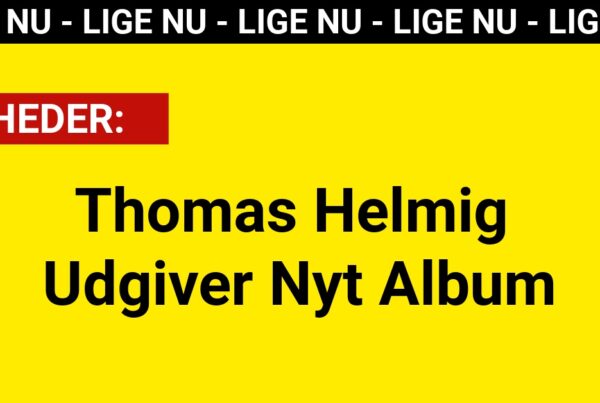 Thomas Helmig Udgiver Nyt Album