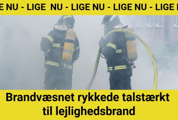 Brandvæsnet rykkede talstærkt til lejlighedsbrand