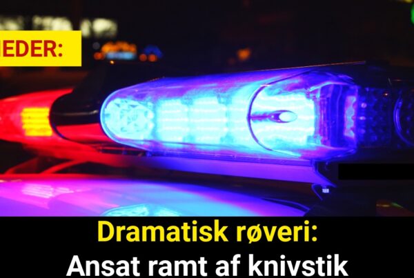 Dramatisk røveri: Ansat ramt af knivstik