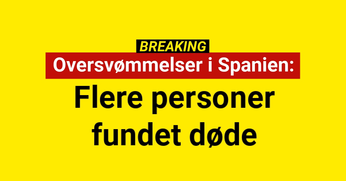 Oversvømmelser i Spanien: