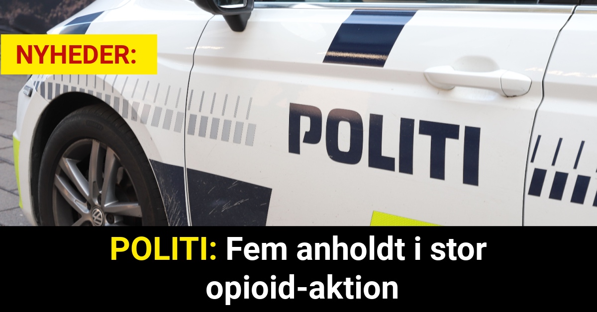 POLITI: Fem anholdt i stor opioid-aktion