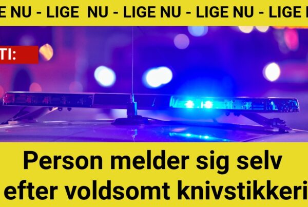 Person melder sig selv efter voldsomt knivstikkeri