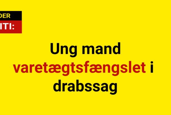 Ung mand varetægtsfængslet i drabssag