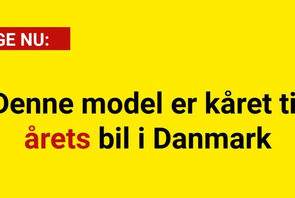 Denne model er kåret til årets bil i Danmark